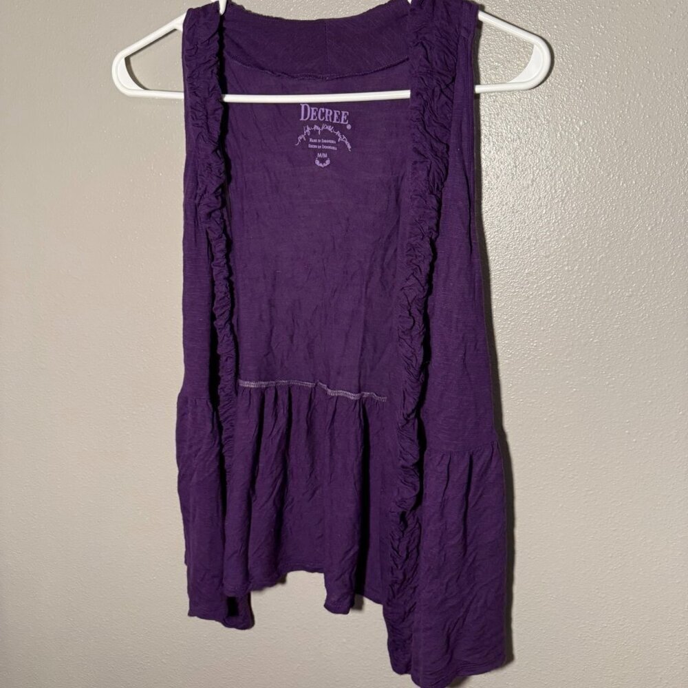 Decree purple vest